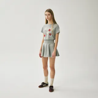 【MARDI MERCREDI】金高銀同款 喇叭迷你裙 灰色 棉質 休閒 原創25 FLARE MINI SKIRT ORIGINALIS 25