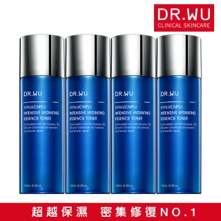 【DR.WU 達爾膚】玻尿酸保濕精華化妝水150ML(經典款 4入組)
