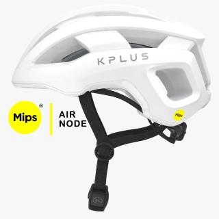 【KPLUS】單車安全帽公路競速NOVA 可拆洗Mips Air Node Helmet-AWS全白色(亞洲頭型 大透氣孔)