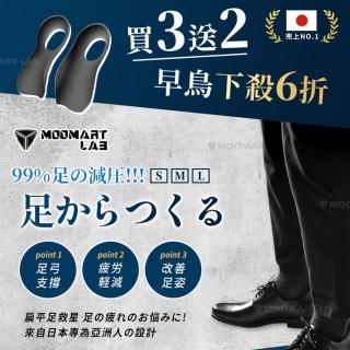 【木馬特實驗室】healthy機能足弓鞋墊5入組(減壓鞋墊 久站鞋墊 扁平足鞋墊 矯正鞋墊 扁平足 o型腿 x型腿)