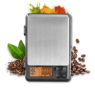 【Polit 沛禮】CT-101 攜帶式茶葉咖啡計時秤 3kg(掀蓋式電子秤 便攜式電子秤 計時功能 手沖咖啡 泡茶計時)