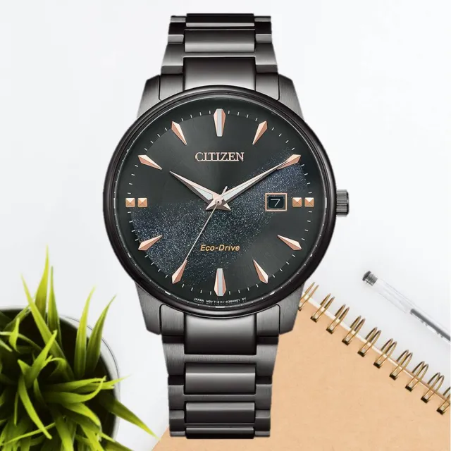 【CITIZEN 星辰】限定款 光動能 對錶 男錶 腕錶 手錶 石英錶 雙11 送禮 推薦 禮物39mm BM7595-89E