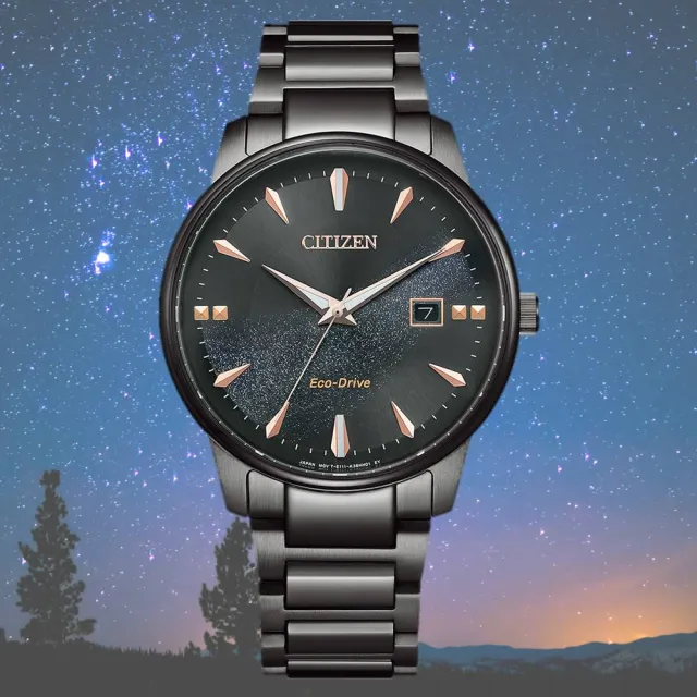 【CITIZEN 星辰】限定款 光動能 對錶 男錶 腕錶 手錶 石英錶 雙11 送禮 推薦 禮物39mm BM7595-89E