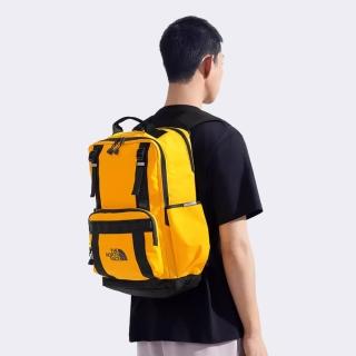 【The North Face 官方旗艦】北面男女款黃色DWR防潑水大容量多功能休閒後揹包｜8BK4ZU3