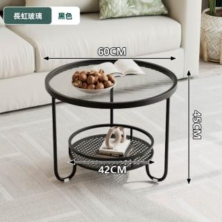 【巨匠】簡約設計小戶型茶几 鋼化玻璃茶幾 收納空間茶几 奶油風格茶几(茶几)
