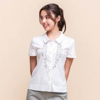 【perng yuh 芃諭名品】舒柔恬雅 刺繡 翻領 襯衫(2025 SS Collection｜4A春夏新品上市)