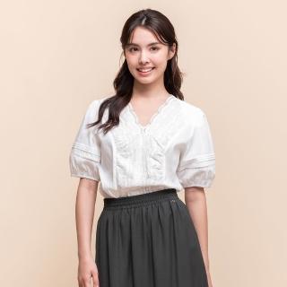 【perng yuh 芃諭名品】*緩風徐徐 蕾絲飾 棉質上衣(2025 SS Collection｜4A春夏新品上市)