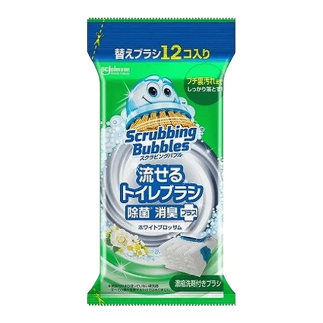 【SC Johnson】日本進口 莊臣水溶性馬桶清潔刷補充包12入(多款任選/不含刷柄和刷架)