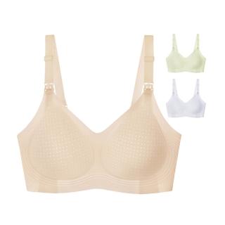 【JoyNa】春夏透氣款果凍內衣 哺乳內衣 無鋼圈內衣 孕婦內衣 睡眠內衣(透氣.親膚.上開扣.薄杯內衣)