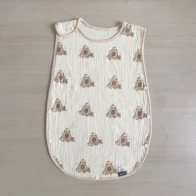 【Chu-mi 啾米】四層紗防踢睡袋(0-18M嬰兒防踢被 防踢背心 防踢被睡袋)