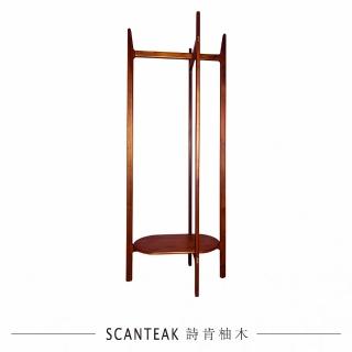 【SCANTEAK 詩肯柚木】TAKKI 實心柚木吊衣鞋架