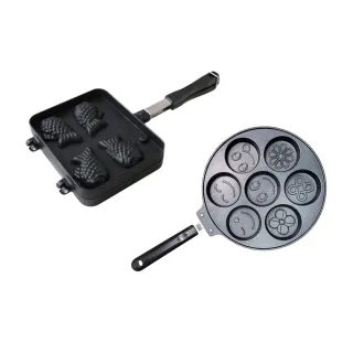 【三箭牌】迷你鯛魚燒烤盤 WY-022 + 七孔車輪餅烤盤 WY-025