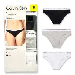 【Calvin Klein】3件組 CK 女生 經典字母LOGO 莫代爾 女款 內褲 三角褲
