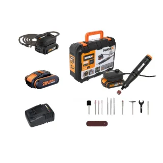 【WORX 威克士】Maker-X系列20V 鋰電刻磨機 WX739(雕刻機 打磨筆 打磨機 鋰電刻磨機)