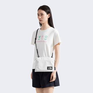 【The North Face 官方旗艦】北面男女款白色休閒單肩包｜8DJQFN4(斜揹包)