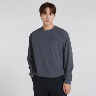 【Discovery Expedition】下縮口 彈性 長袖T恤 上衣 機能大學T(DMMT37044-GRD)