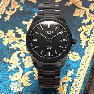 【TISSOT 天梭】PRC 100 Solar T151.422.33.051.00 太陽能手錶李棟旭配戴款 開學禮 推薦(T1514223305100)