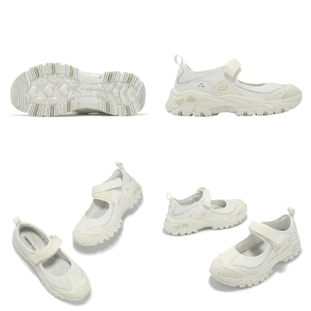 【SKECHERS】休閒鞋 D Lites Hiker-Navolato 女鞋 米 魔鬼氈 瑪莉珍鞋 山系(180211-CRW)