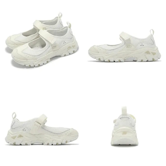 【SKECHERS】休閒鞋 D Lites Hiker-Navolato 女鞋 米 魔鬼氈 瑪莉珍鞋 山系(180211-CRW)