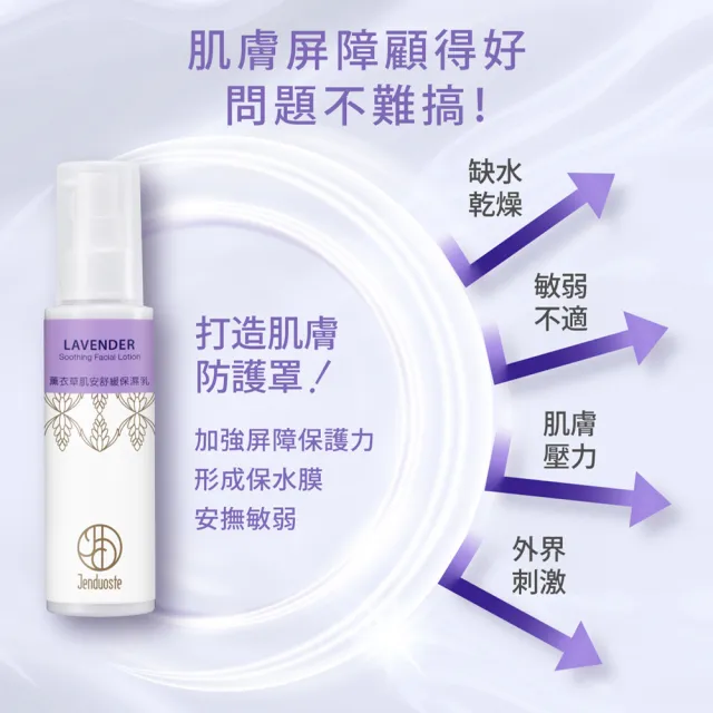 【珍朵絲特】薰衣草肌安舒緩保濕乳100ml(佐登妮絲香氛精油系列)