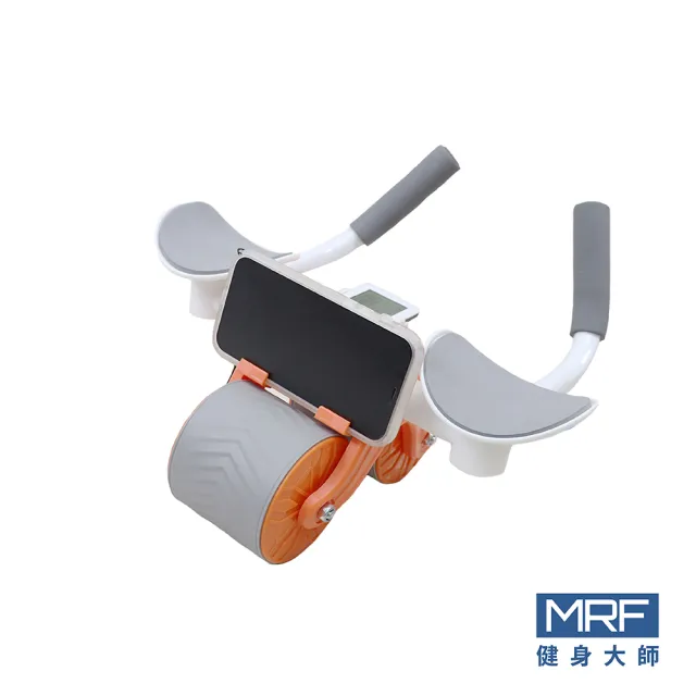 【MRF 健身大師】平板型多功能支撐自回彈健腹輪(三合一健腹輪/健腹輪)