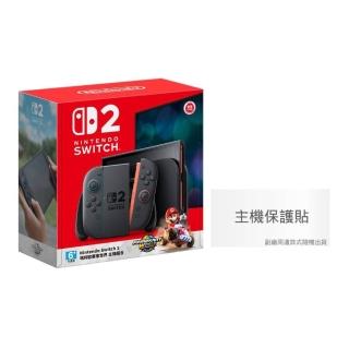 【Nintendo 任天堂】預購7/10上市 NS2 賽車同捆機 + 保貼 + NS遊戲四選一 同捆組(臺灣公司貨)