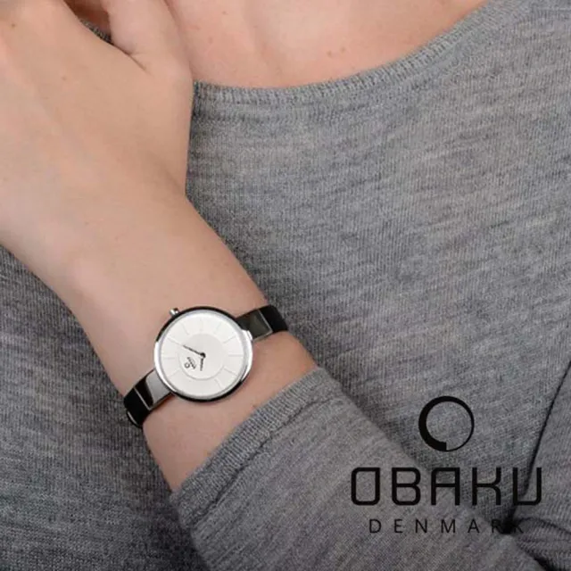 【OBAKU】采麗時刻時尚腕錶(V149LCIRB1)