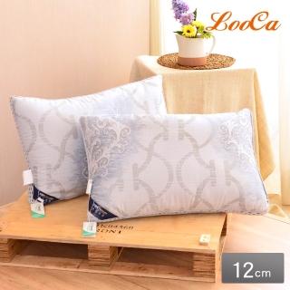 【LooCa】石墨烯親膚抗菌三段式獨立筒枕頭(2入)