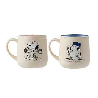 【CorelleBrands 康寧餐具】SNOOPY 鋅動輕瓷不鏽鋼保溫保冰辦公杯400ml(兩款任選)