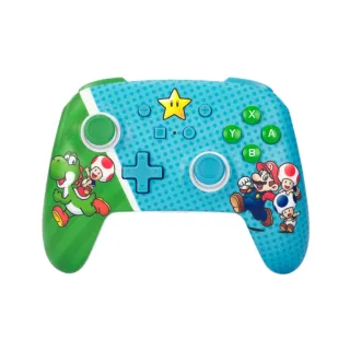 【PowerA】任天堂官方授權 增強款藍牙5.0無線遊戲手把(NSGP0260-01- 超級明星夥伴)