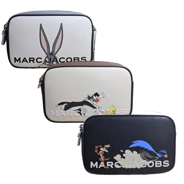 【MARC JACOBS 馬克賈伯】MJ限量聯名款賓利兔拉鍊斜背/相機包(威利狼與嗶嗶鳥/贈原廠紙袋)