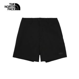 【The North Face】TNF 休閒 運動 DWR防潑水短褲 W BASIN SHORT - AP 女 黑(NF0A8DFMJK3)