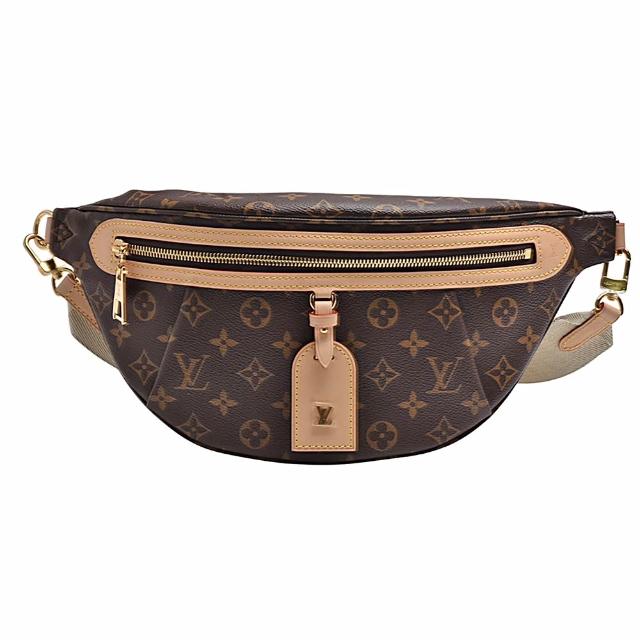 LV LOUIS VUITTON路易威登 M46784 經典 High Rise Monogram 印花帆布腰包