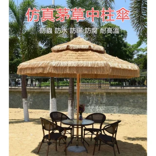 【YouPin】戶外遮陽傘2米仿真茅草傘太陽傘庭院稻草傘室外擺攤遮陽傘(遮陽傘/太陽傘/露營傘/庭院傘/擺攤傘)