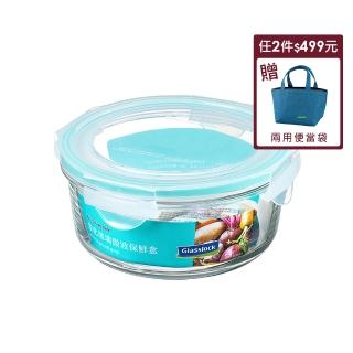【Glasslock】強化玻璃微波保鮮盒 - 圓形950ml