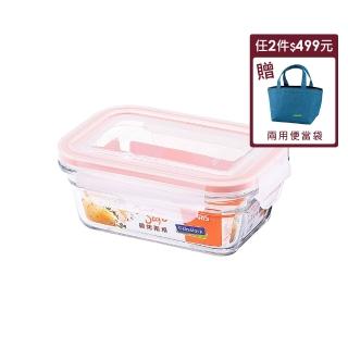 【Glasslock】強化玻璃微烤兩用保鮮盒-長方形485ml(烤箱用)