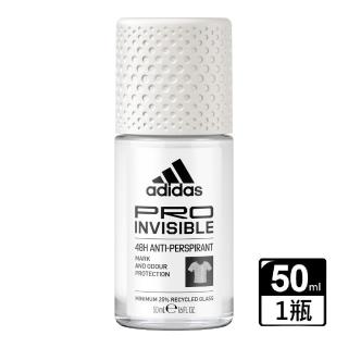 【adidas 愛迪達】愛迪達 愛迪達女性制汗爽身滾珠-無痕乾爽(50ml)