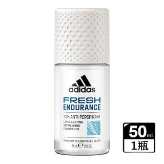 【adidas 愛迪達】愛迪達 愛迪達女性制汗爽身滾珠-清新長效(50ml)