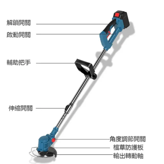 【諾必行】小型鋰電割草機家用電動除草機(除草機/打草機/割草機)