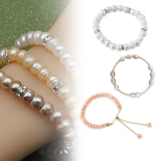 【赫本珠寶】超值天然珍珠手鍊｜手環｜手串(任選多款剁手組)