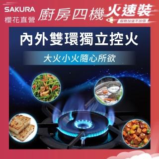 【SAKURA 櫻花】二口雙炫火玻璃檯面爐G2922AG(火速安裝-官方直營)
