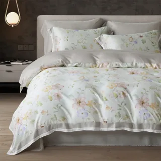 【京都手祚】頂級100支純天絲床包兩用被四件組(雙人/加大 均一價/全新花款/冬暖夏涼)