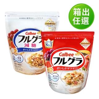 【Calbee 卡樂比】富果樂 麥片-任選箱出8入(水果/減糖)