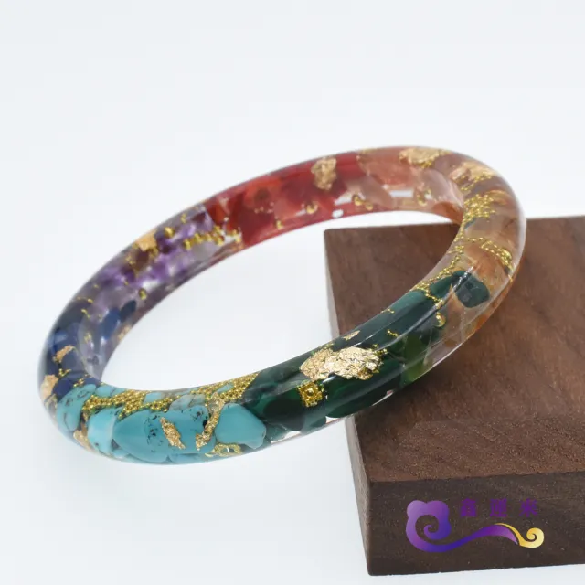 【鑫運來】◎奧剛能量七脈輪細版手鐲