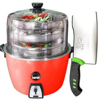 台製 新改良多功能加高鍋蓋五件組(加贈剁刀)