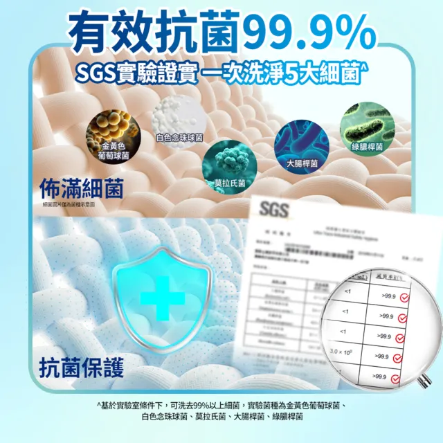 【白帥帥】新品體驗組-極淨酵素洗衣球25顆x2+洗衣精1650gx2