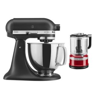 【KitchenAid】4.8公升/5Q桌上型攪拌機-黑(打蛋機 / 揉麵機 / 廚師機 / 麵團機 / 和麵機)