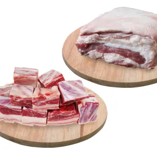 【國際牛肉店】帶骨羊肉/帶皮羊肉/任選2包(清真台灣溫體溯源手切羊肉)