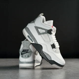 【NIKE 耐吉】Air Jordan 4 Retro 男鞋 白水泥色 復刻 AJ4 運動 喬丹 緩震 籃球鞋 FV5029-100