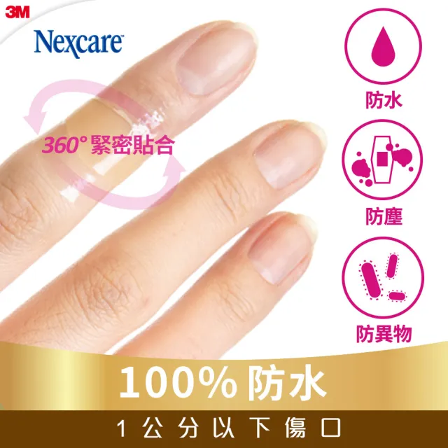 【3M】Nexcare人工皮防水透氣繃3盒(6片/盒)